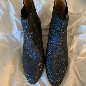 NWOT J Crew Sparkling Glitter Ankle Boots